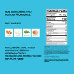 TRUBAR protein bar info panel with Nutrition Facts and ingredient highlights