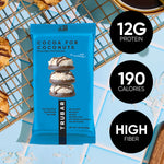 TruBar cocoa for coconuts protein bar pouch with 12g protein and 190 calories callouts