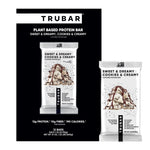 TRUBAR plant-based protein bar pack featuring Sweet & Dreamy Cookies & Creamy pouch