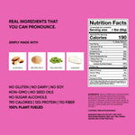 TRUBAR protein bar back label with Nutrition Facts and ingredient list.