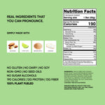 TRUBAR key lime protein bar back label with Nutrition Facts and ingredient list