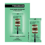 Mint green TRU BAR plant-based protein bar shown with single bar and package