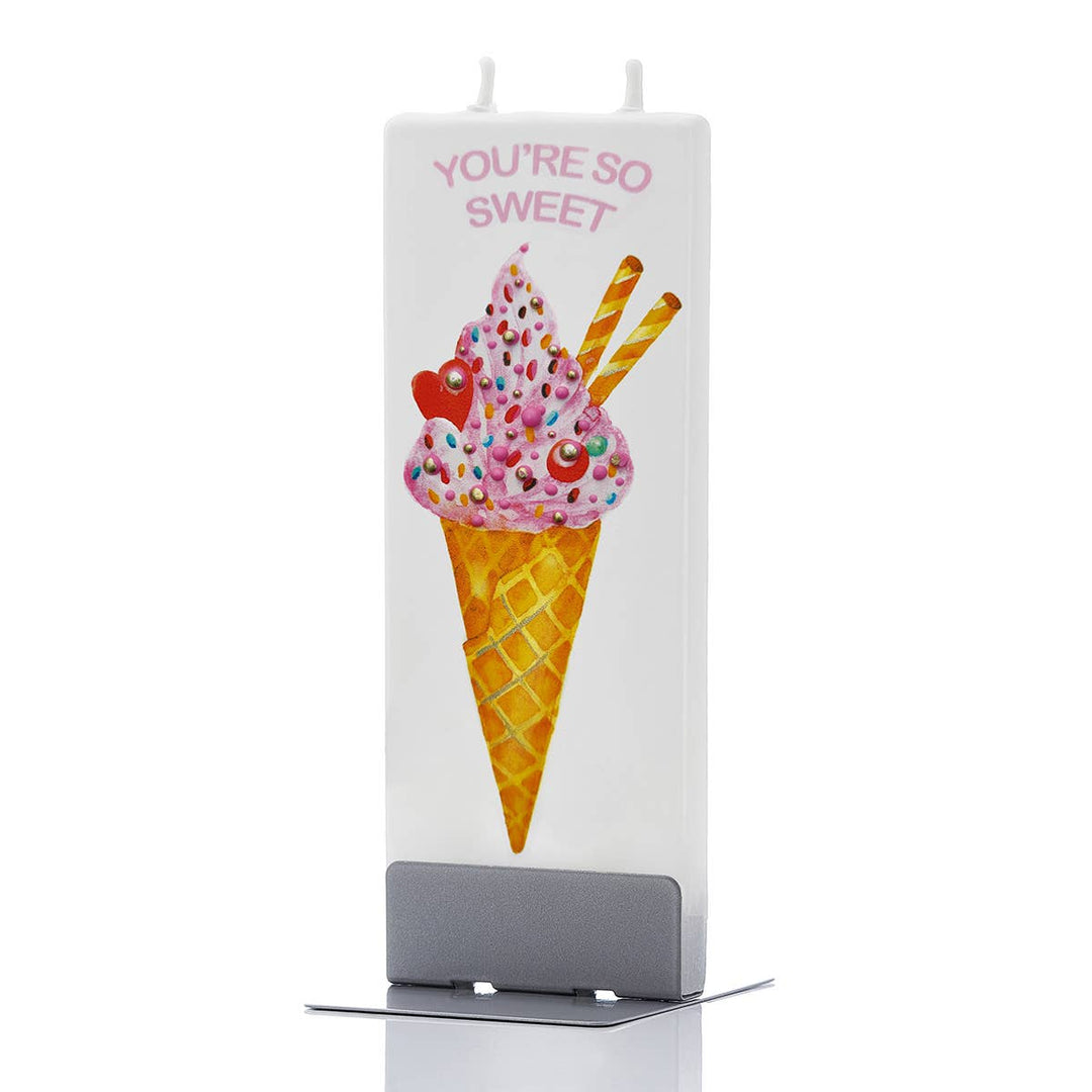 Flatyz Pink Ice Cream You're So Sweet Candle
