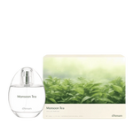 Perfume bottle with Monsoon Tea label and matching tea-scented gift box