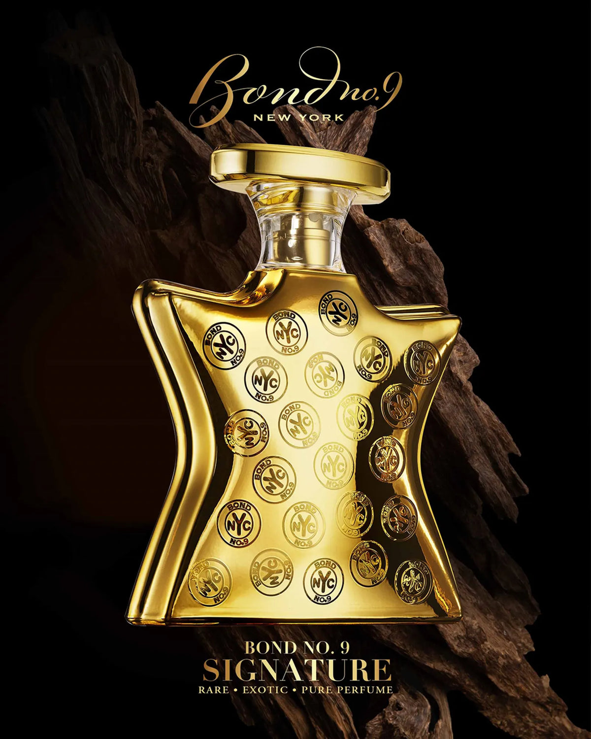 Gold BOND NO.9 Signature eau de parfum bottle with logo and text on front label