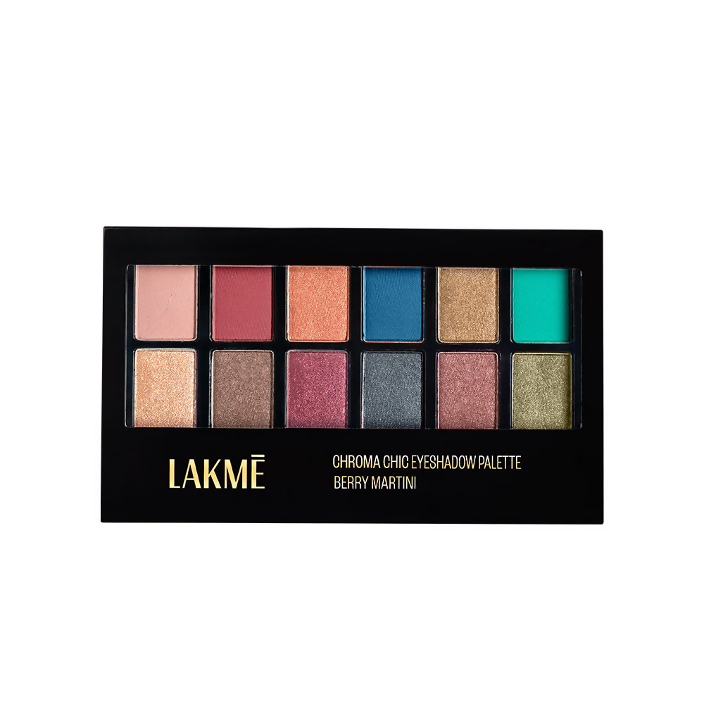 Lakme Glitterati Chroma Chic Eye Shadow Palette - Berry Martini