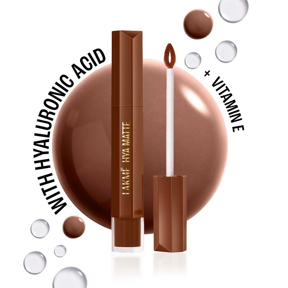 Lakme 9to5 Hya Matte Liquid Lipstick + Hyaluronic Acid - Coffee Break