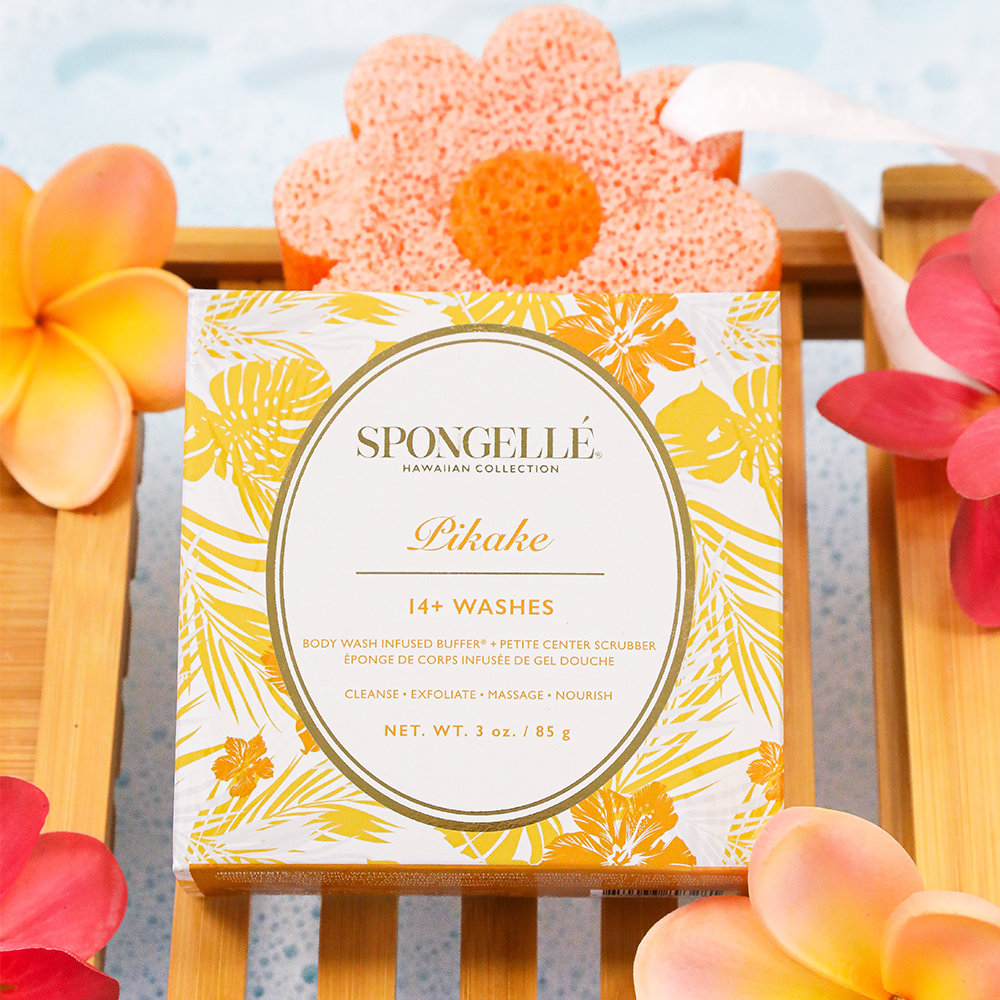 Spongellé Pikake body wash infused buffer box