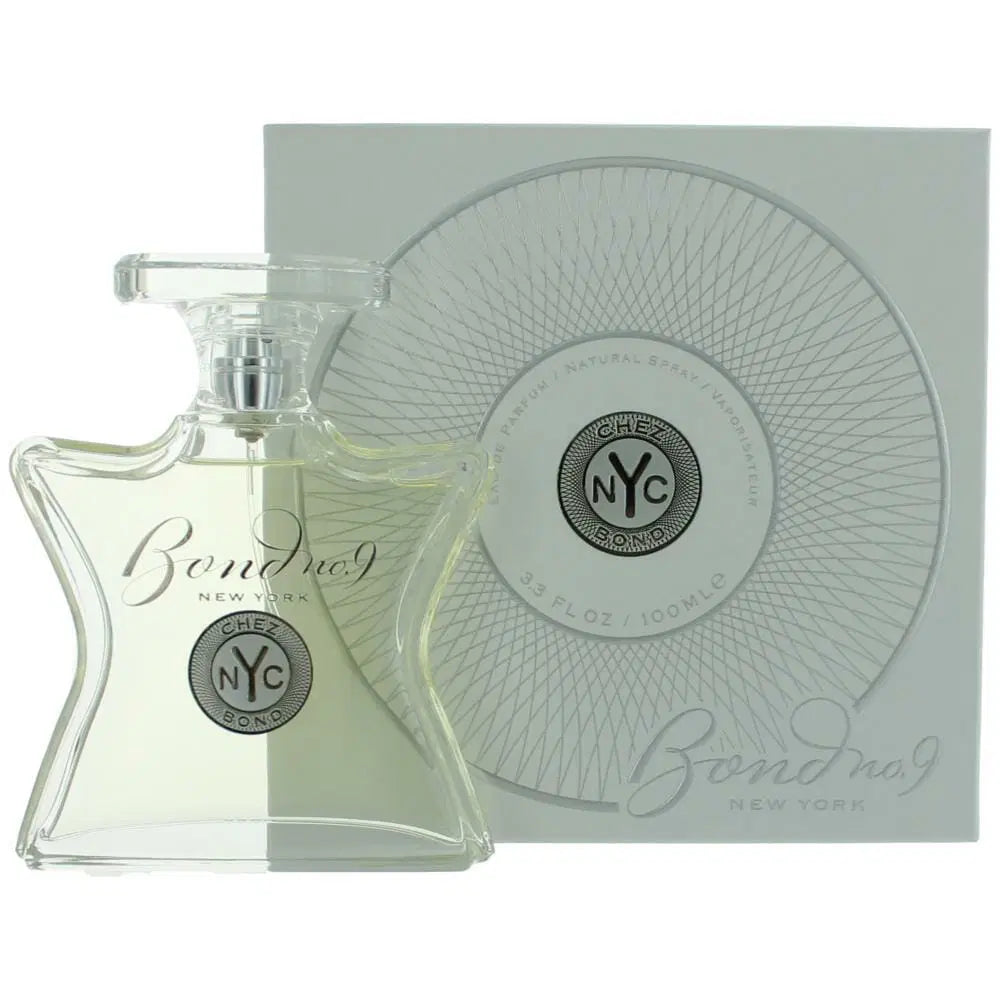 Bond No.9 Eau de Parfum clear glass bottle with NYC logo and matching box