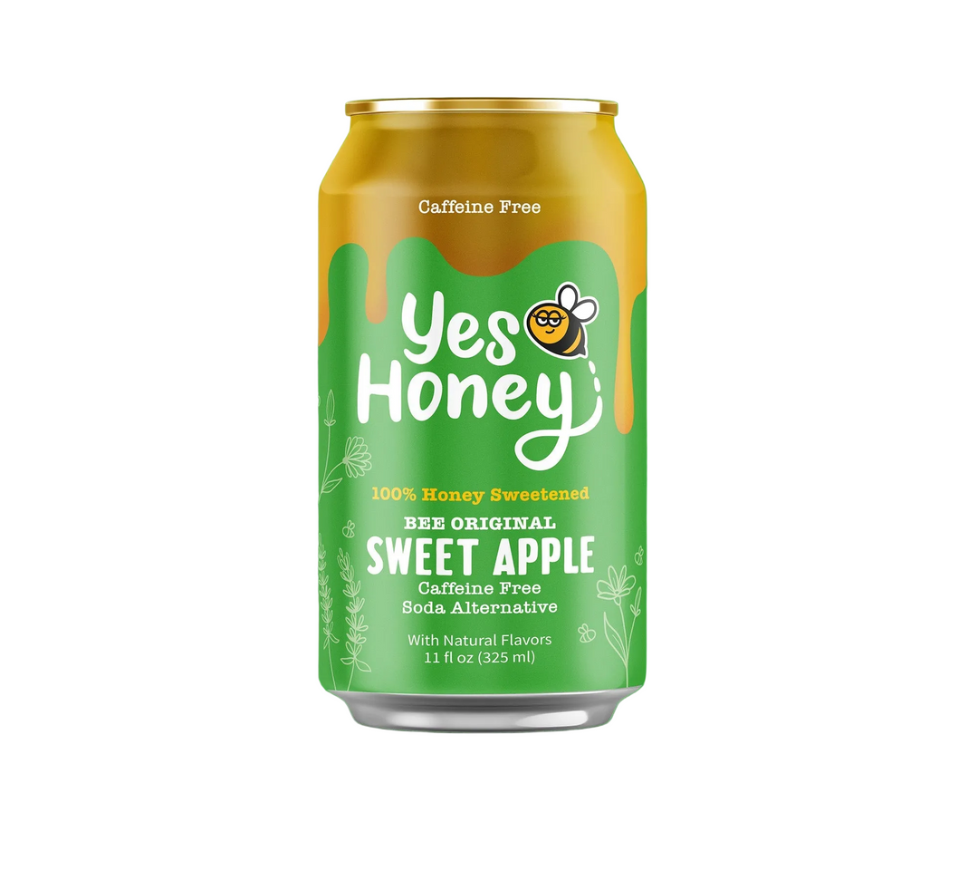 Yes Honey Sparkling Honey Sweetened Apple Soda Case