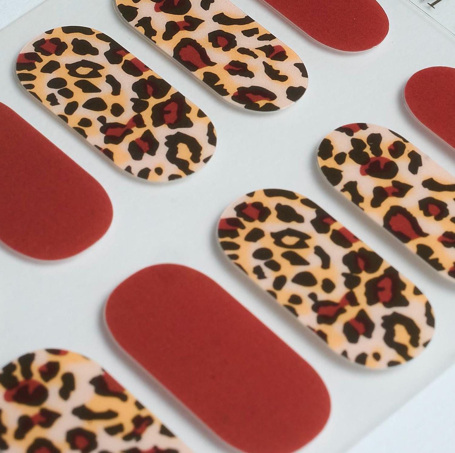 Red Cat Gel Nail Wraps